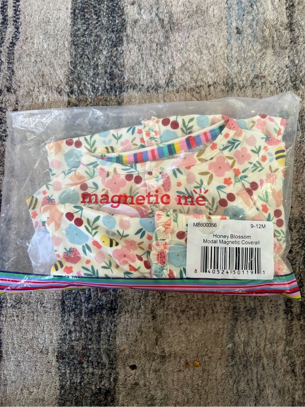 Magnetic Me Floral Modal Coverall - Pink with Multicolor Accents